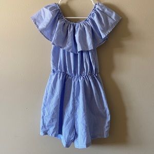 White/Blue Romper